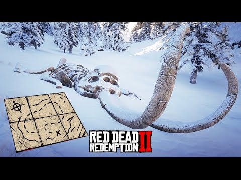 While searching for treasure, I found a mammoth - Red Dead Redemption 2 - The Horse Tamer