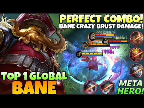 WTF DAMAGE! OFFLANER BANE DESTROY THE META HERO'S | Top 1 Global Bane Build 2021 | Mobile legends