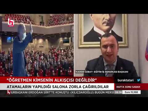 Genel Başkanımız Kadem Özbay, Cumhurbaşkanı Recep Tayyip Erdoğan`ın katılımıyla Haliç Kongre Merkezi`nde düzenlenen engelli öğretmen atama törenine, öğretmenlerin zorunlu olarak çağırılmasını, Halk TV`ye değerlendirdi. | EĞİTİM İŞ