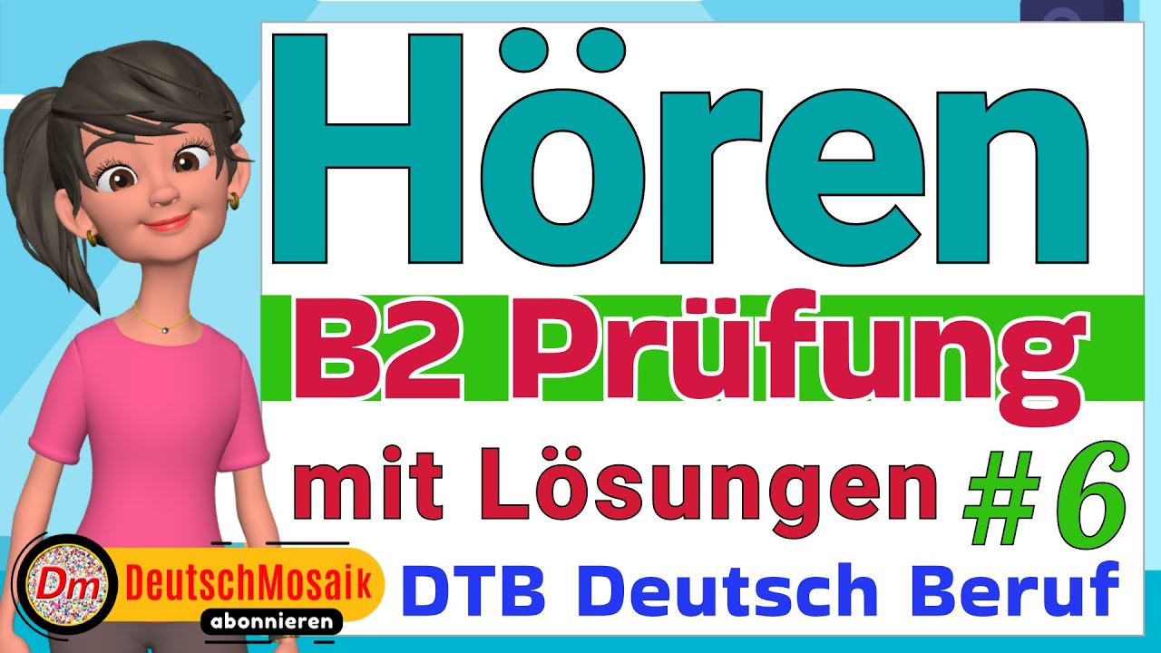B2 - Hören | Prüfung für den Beruf | mit Lösungen DTB | Telc 2024