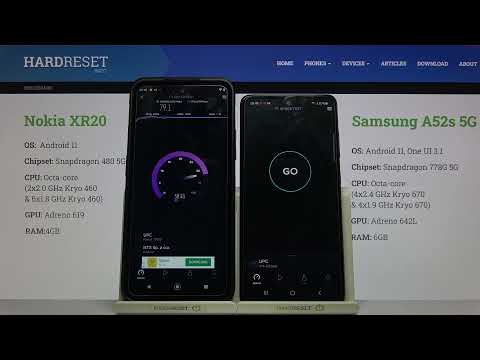 NOKIA XR20 vs SAMSUNG Galaxy A52s 5G - WiFi Speed Test App