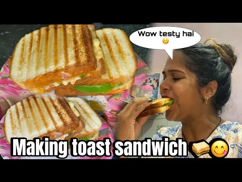 Toast Sandwich Recipe 🥪😋Pregnancy Craving🤓// Happy Reaction 🥰// #youtube #neerajthakur