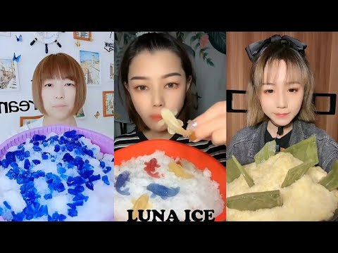 ONE BITE CRUNCHY HARD X SHAVED ICE || #ICEEATING #ASMR #CRUNCHYICE #SHAVEDICE #HARDICE