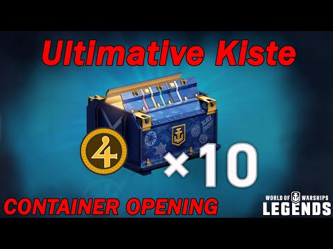 10 "Ultimative Kiste" Container Opening - World of Warships Legends