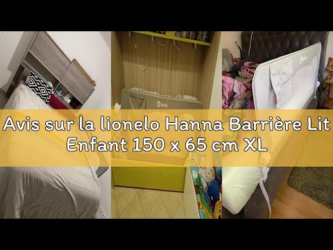 Avis sur la lionelo Hanna Barrière Lit Enfant 150 x 65 cm XL Barrière de Sécurité Pliable et Portabl