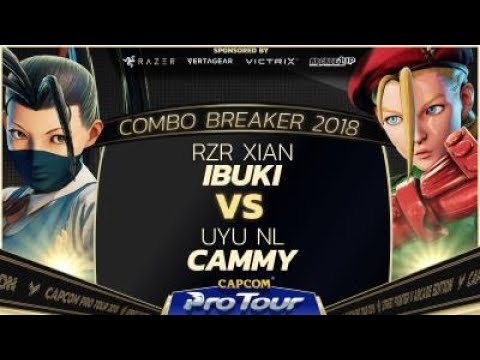 RZR Xian (Ibuki) vs. UYU NL (Cammy) - Combo Breaker 2018 - Winners Finals - SFV - CPT 2018