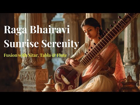 Raga Bhairavi Fusion – Sunrise Serenity with Sitar, Tabla & Flute