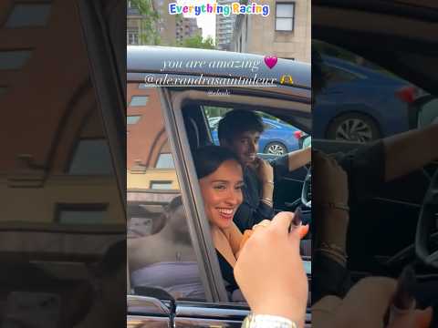 Charles Leclerc's reaction when fans asked Alexandra to sign their phone case #charlesleclerc