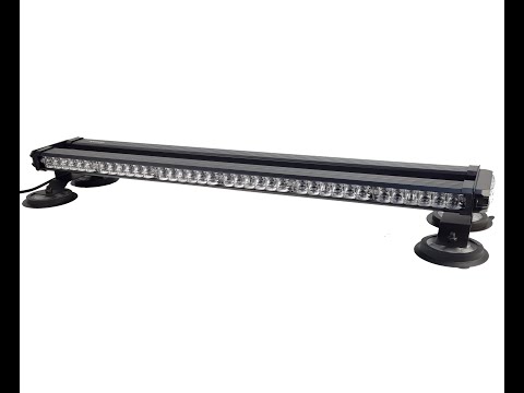 Проблесковая балка Samrai 28X-6L slim, 71 см, 14 режимов, четырехсторонняя, на магнитах