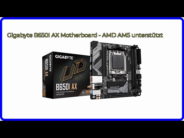 Vídeo relacionado con GIGABYTE B650I AX Placa Base - AMD Ryzen Serie 9000, VRM de 5+2+1 Fases, hasta 6400 MHz DDR5 (OC), 1xPCIe 4.0 M.2, LAN 2,5 GbE, WiFi 6E, USB 3.2 Gen 2