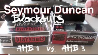 Video thumbnail for Seymour Duncan Blackouts: AHB-1 vs. AHB-3 by Riffs, Beards & Gear