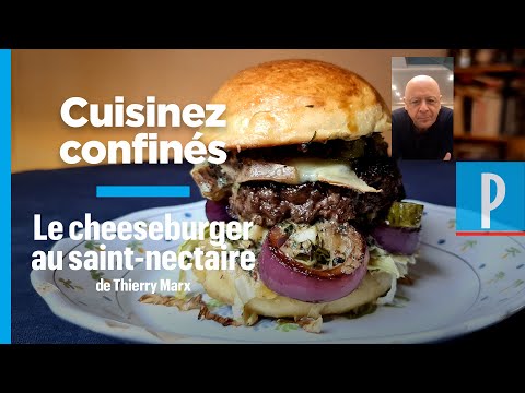 La recette du burger Saint-Nectaire et sauce béarnaise de Thierry Marx
