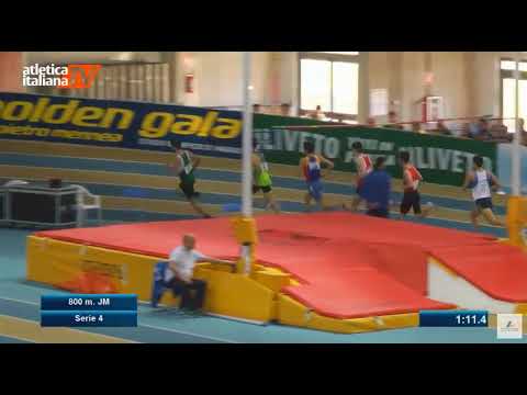 BARONTINI 800 metri juniores uomini   Serie 4  Campionati Italiani Indoor 2018