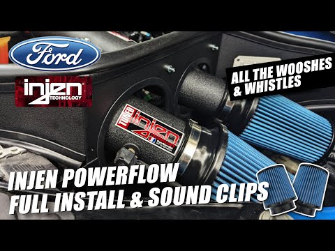 Full Install of Injen Powerflow Cold Air Intake for 2015-2020 F150 Ecoboost (Overview & Sound Clips)