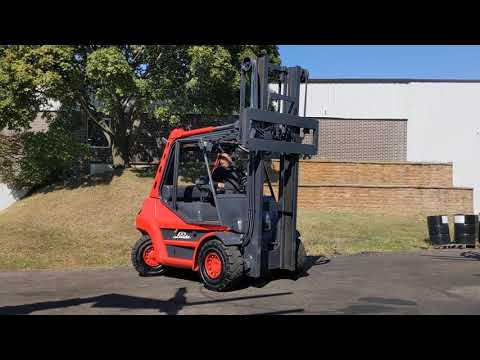 2014 Linde H60D 13500lb Pneumatic Diesel Forklift STK 9044