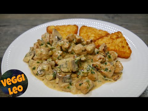 Geschnetzeltes Züricher Art | veganes Rezept