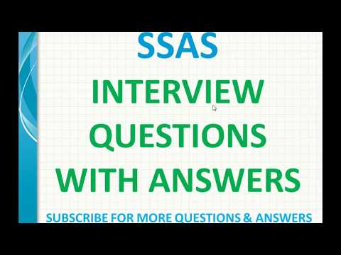 SSAS Interview Questions with Answers