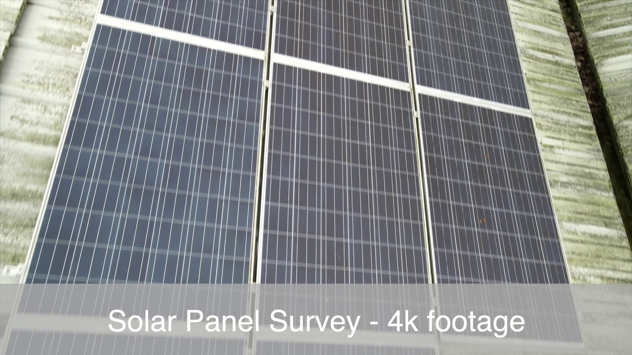 Solar panel inspection drone film by Burton Media