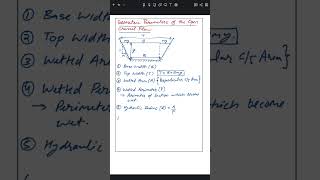 Geometric Parameter of the Open Channel Flow | Wetted Area and Perimeter | Hydraulic Radius.