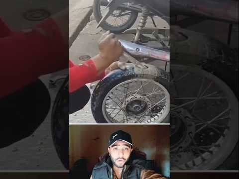 Bike tyre in Pakistan 😨 #youtube