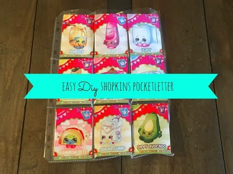 Easy DIY Shopkins Kids' Pocketletter Video