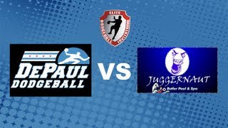 Elite Dodgeball Midwest No-Pinch - Depaul (#3) vs Juggernaut (#6) - Winner&#39;s Bracket Round 1