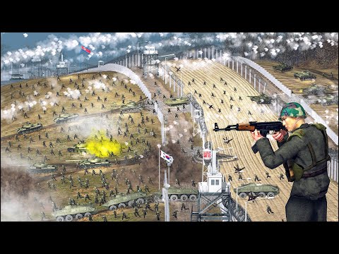 NORTH KOREA UNLEASHING STORM - 1 MILLION TROOPS BORDER CLASH - DMZ CINEMATIC FILM