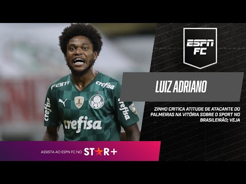 ZINHO DETONA ATITUDE DE LUIZ ADRIANO COM A TORCIDA DO PALMEIRAS | ESPN FC