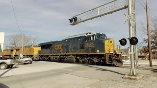 preview picture of video 'CSX High Horsepower Coal Train at Market Street in Athens, Alabama'