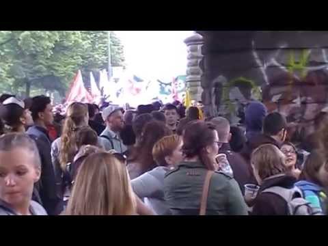 1. Mai Demonstration Berlin Kreuzberg  2014