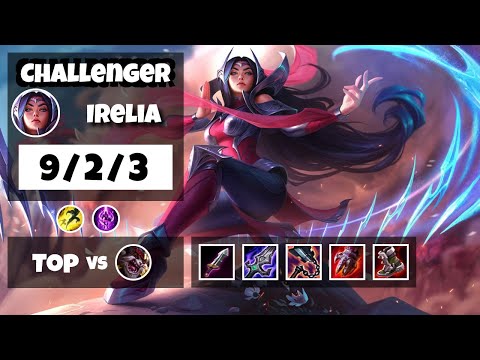 Irelia vs Kled Top 11.17 Challenger S11 Gameplay (9/2/3) - NA