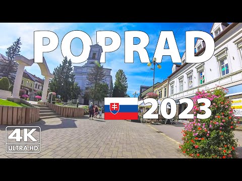 Poprad, Slovakia Walking Tour ☀️ 4K Summer Walk With Captions