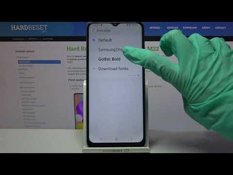 How to Change Font Style on SAMSUNG Galaxy M22 – Adjust Text Style