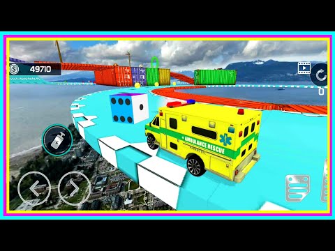 Ambulance Stunts Driving Mega Ramp GT Racing Impossible Tracks 2020 Android Gameplay 🤩
