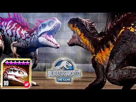 LEVEL 99 INDOMINUS REX vs INDORAPTOR (JURASSIC WORLD)