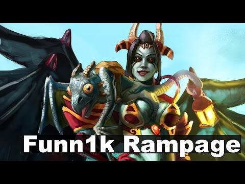 Funn1k Queen of Pain Rampage 6500+ Ranked Dota 2