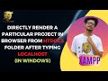 DIRECTLY RENDER A PARTICULAR PROJECT IN BROWSER FROM HTDOCS FOLDER AFTER TYPING LOCALHOST