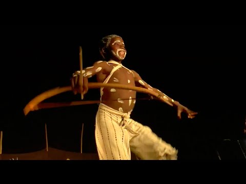 Kids from Gaoua, traditional dance.