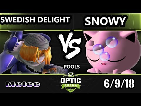 OpTic Arena SSBM - Snowy (Jigglypuff) Vs. OG | Swedish Delight (Sheik) Smash Melee Pools
