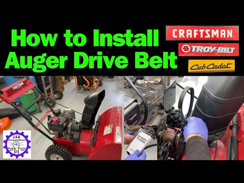 How to Install Auger Drive Belt on your Craftsman, Troy Bilt, or Cub Cadet Snow Blower