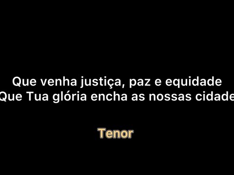 Tenor “Aviva-nos, Israel Salazar e André Aquino” com letra