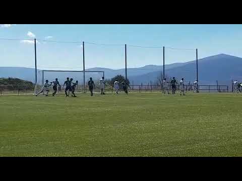 Gol olímpico del hoyense Javichu en el partido Aficionado B, Atlético Villalba-Hoyo de Manzanares
