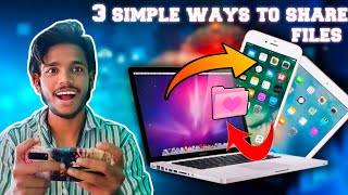 3 Simple Ways to Share Files Between Mobile to Laptop & Vice Versa 🔁📱💻 (No USB Needed) | telugu |