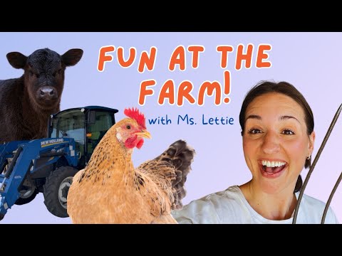 Christian Toddler Learning at the Farm! Ms. Lettie and the Farm Animals!