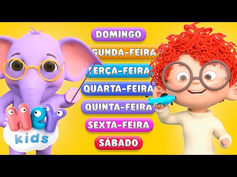 Os dias da semana | Canção educativa para crianças | HeyKids em Português