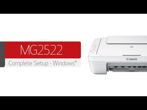 Thumbnail for Canon PIXMA MG2522 - Initial Setup and Connection to a Windows PC