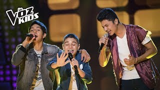 Ferlem, César y Camilo cantan El Perfume | La Voz Kids Colombia 2018