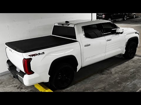 2022 Toyota Tundra | Rough Country Tonneau Bed Cover Review & Install ( Soft Roll Up) Update Video