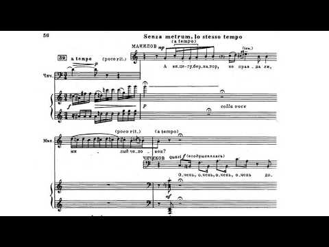 Rodion Shchedrin - Dead Souls: First Act (1977) audio+sheet music
