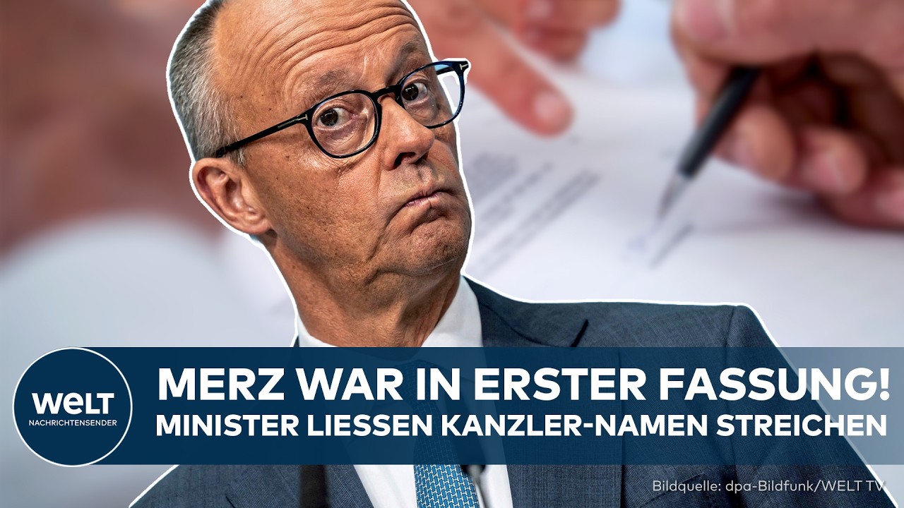 KANZLER-KRISE: Name war in erster Fassung! – Wieso ließen die Minister Merz aus Brief streichen?